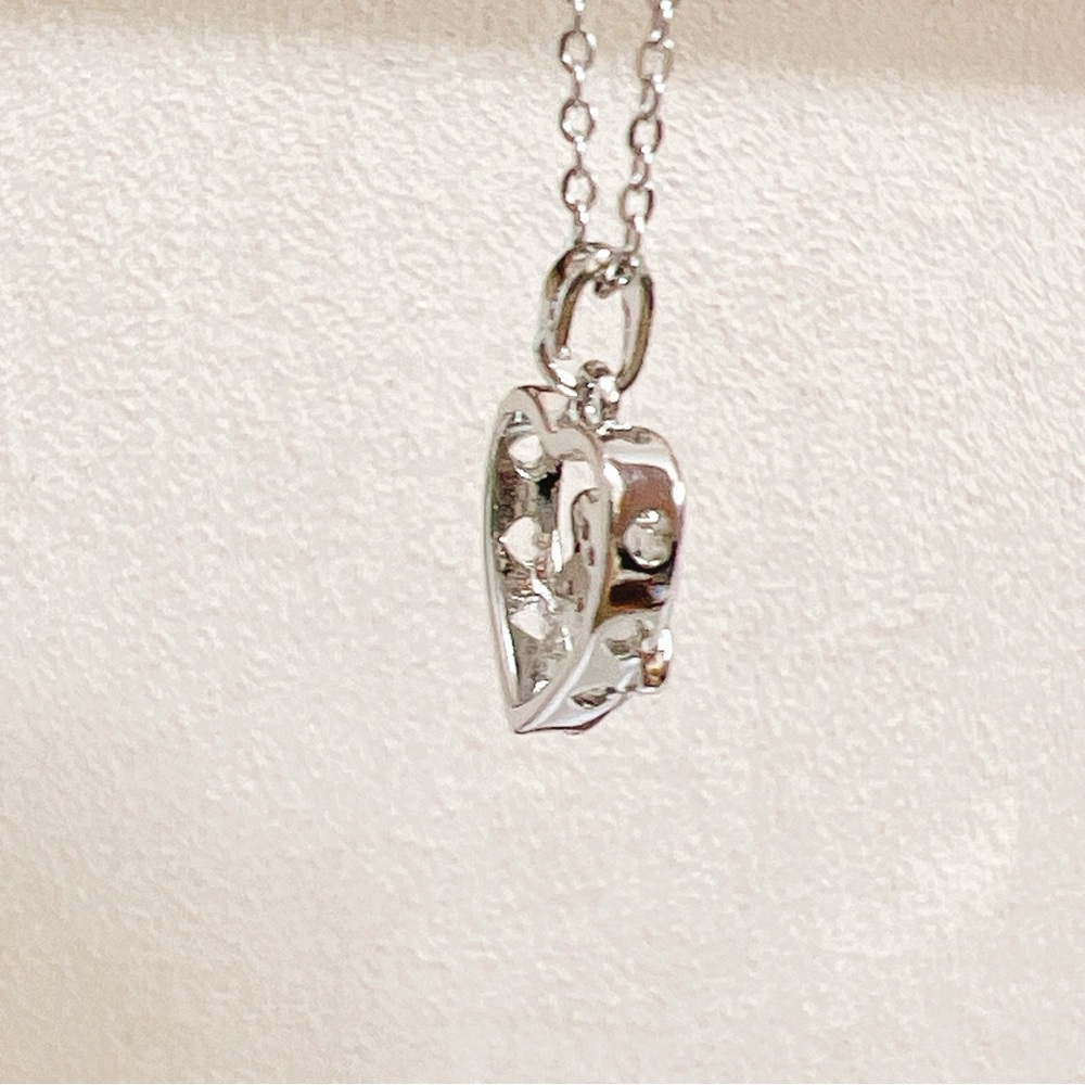 ✨ New cute paw 🐾 pink stones in the heart necklace - Picture 8 of 13